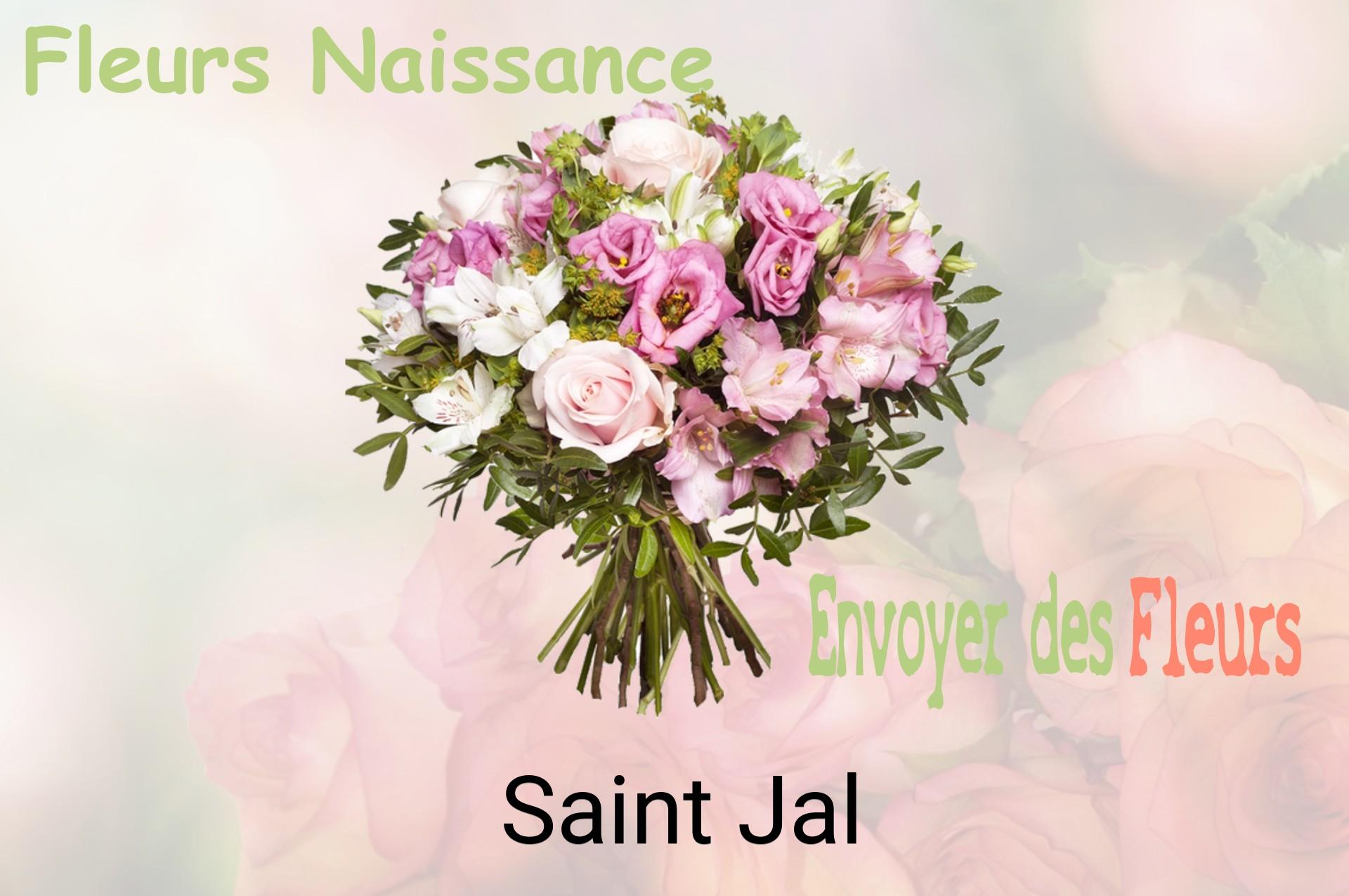 Bouquet de fleurs de naissance livré à Saint-Jal